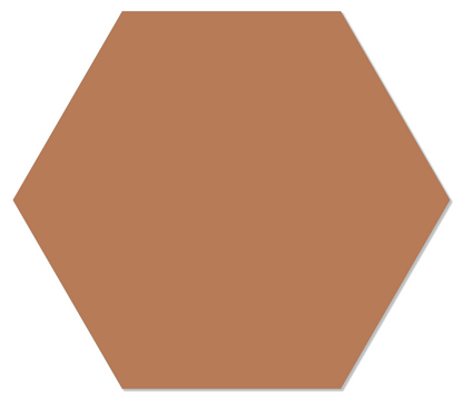 Label2X blanco muurcirkel Effen terra / Forex Blanco muurhexagons per 10 stuks
