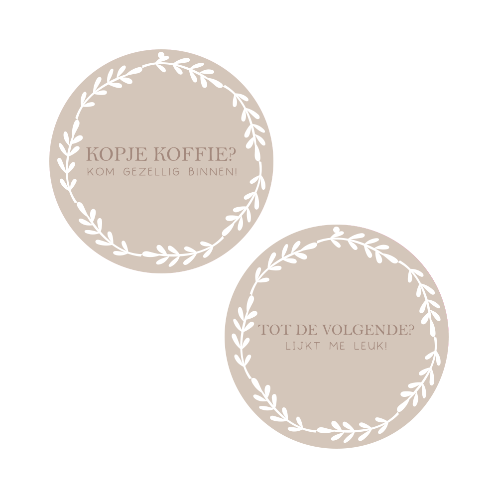 Label2X Kopje koffie winkelbordje woonaccessoires homedecoratie