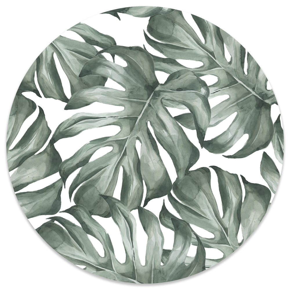 Label2X Leaf groen Forex 40 cm woonaccessoires homedecoratie