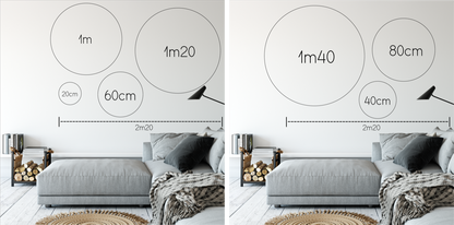 Label2X Muurcirkel Muurcirkel abstract bogen woonaccessoires homedecoratie