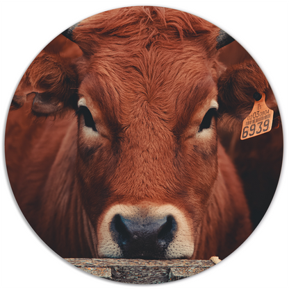 Label2X Muurcirkel Muurcirkel brown cow woonaccessoires homedecoratie