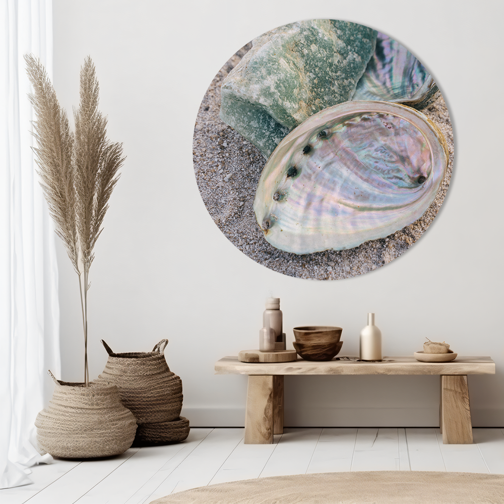 Label2X Muurcirkel Muurcirkel dreamy beach woonaccessoires homedecoratie