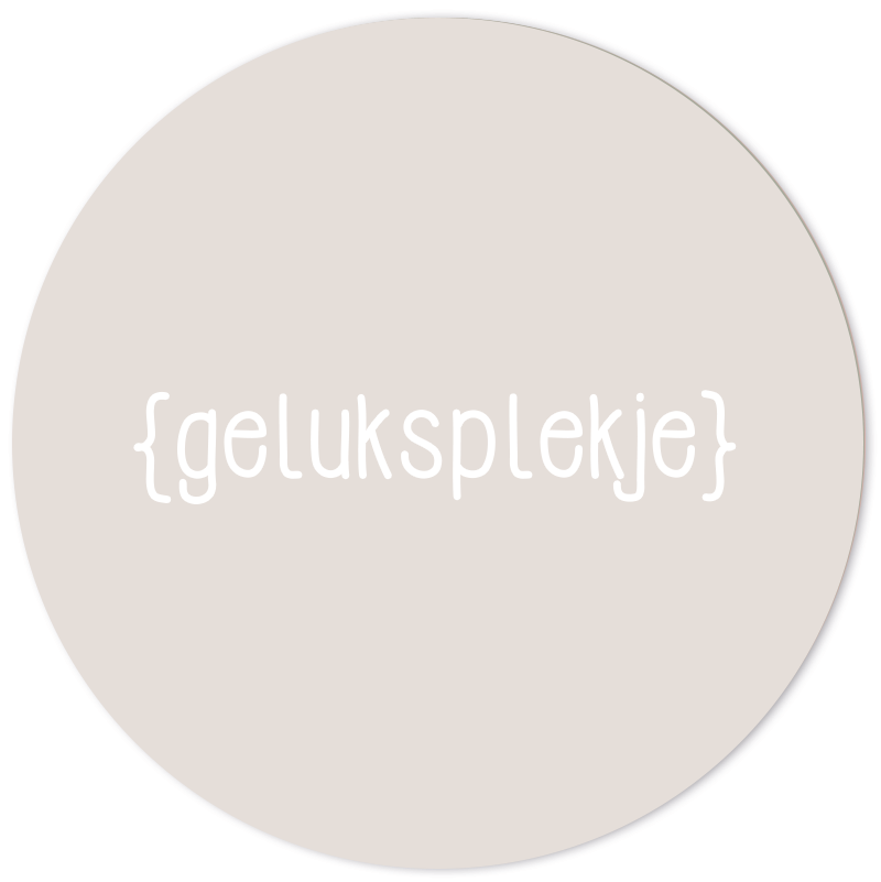 Label2X Muurcirkel Muurcirkel geluksplekje woonaccessoires homedecoratie