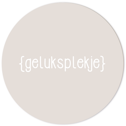 Label2X Muurcirkel Muurcirkel geluksplekje woonaccessoires homedecoratie