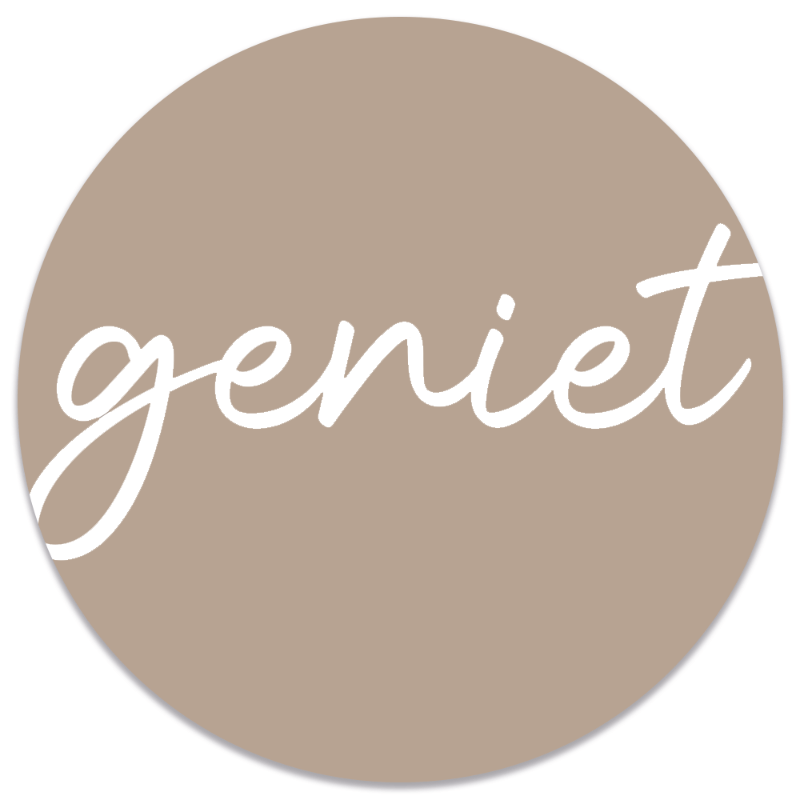 Label2X Muurcirkel Muurcirkel geniet beige