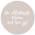 Label2X moederdag Muurcirkel mama beige