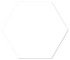 Label2X Muurhexagon Muurhexagon effen wit