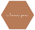 Label2X Muurhexagon Muurhexagon i love you terra