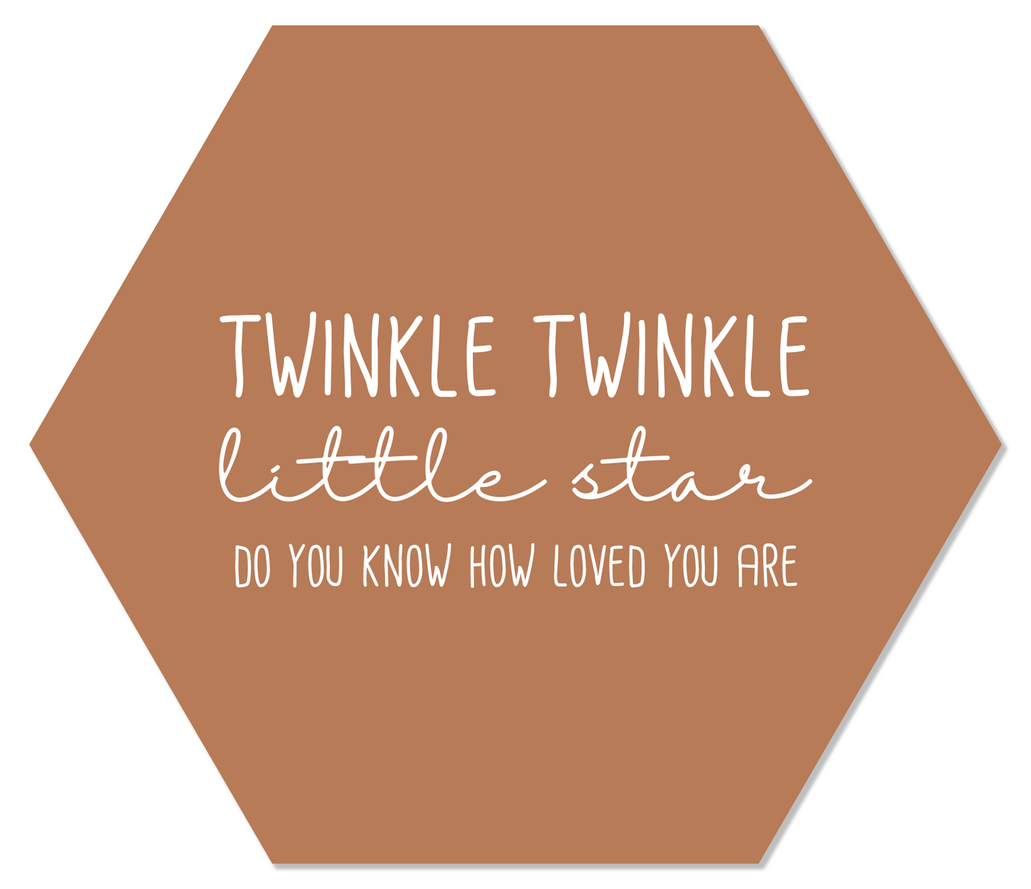 Label2X Muurhexagon Muurhexagon twinkle twinkel terra