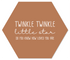 Label2X Muurhexagon Muurhexagon twinkle twinkel terra