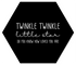 Label2X Muurhexagon Muurhexagon twinkle twinkel zwart
