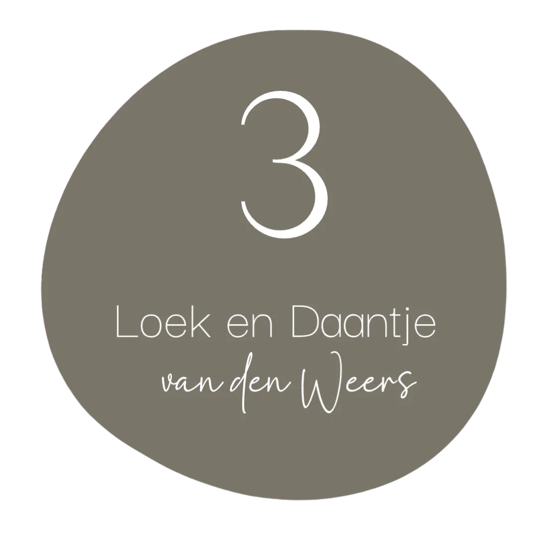 Label2X Naambordje organisch Naambordje voordeur floty woonaccessoires homedecoratie