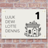 Label2X Naambordje rechthoek Naambordje voordeur huisje rechthoek woonaccessoires homedecoratie