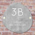Label2X Naambordje organisch Naambordje voordeur organisch 2.0 betonlook woonaccessoires homedecoratie
