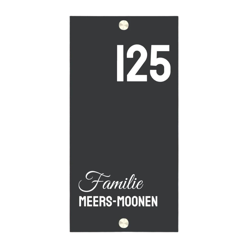 Label2X Naambordje rechthoek Naambordje voordeur rechthoek staand classy woonaccessoires homedecoratie