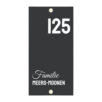 Label2X Naambordje rechthoek Naambordje voordeur rechthoek staand classy woonaccessoires homedecoratie