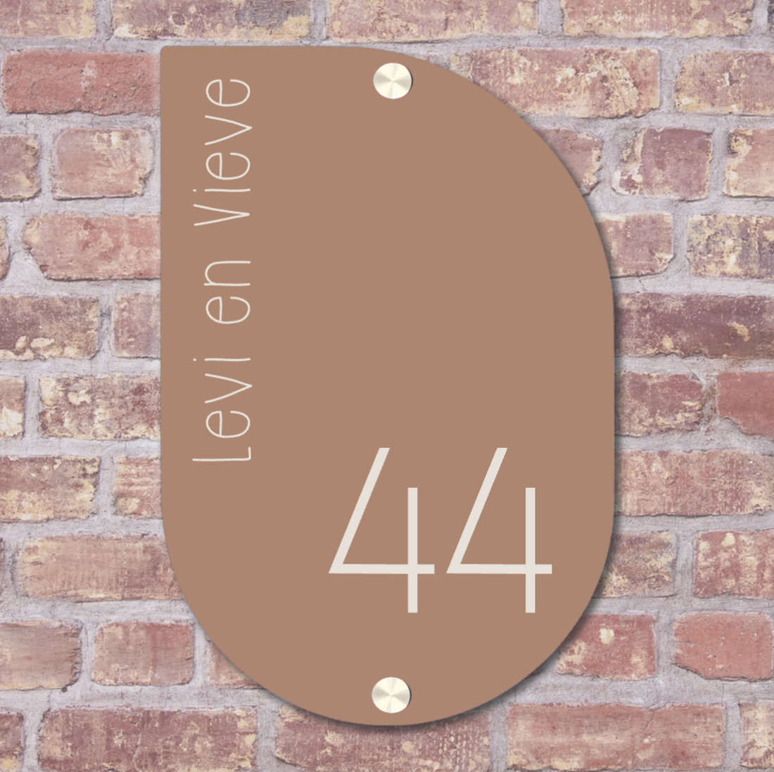 Label2X Naambordje scandi Naambordje voordeur scandi clay woonaccessoires homedecoratie