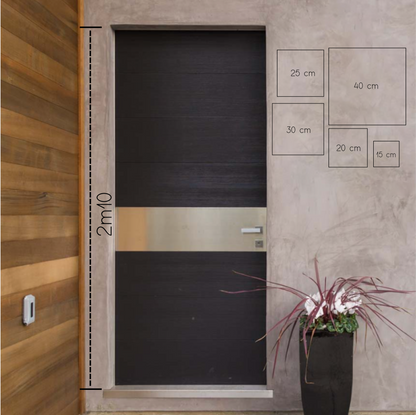 Label2X Naambordje vierkant Naambordje voordeur vierkant licht betonlook woonaccessoires homedecoratie