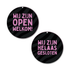 Label2X Alles voor je shop Open en gesloten zebra roze woonaccessoires homedecoratie