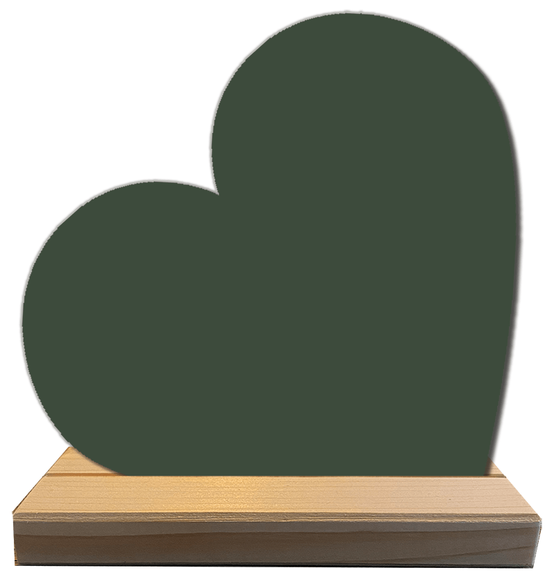 Label2X blanco muurdecoratie Oud groen / Forex / Ja Blanco geluksmomentjes per 10 stuks 6017435595500 BGM-013 woonaccessoires homedecoratie