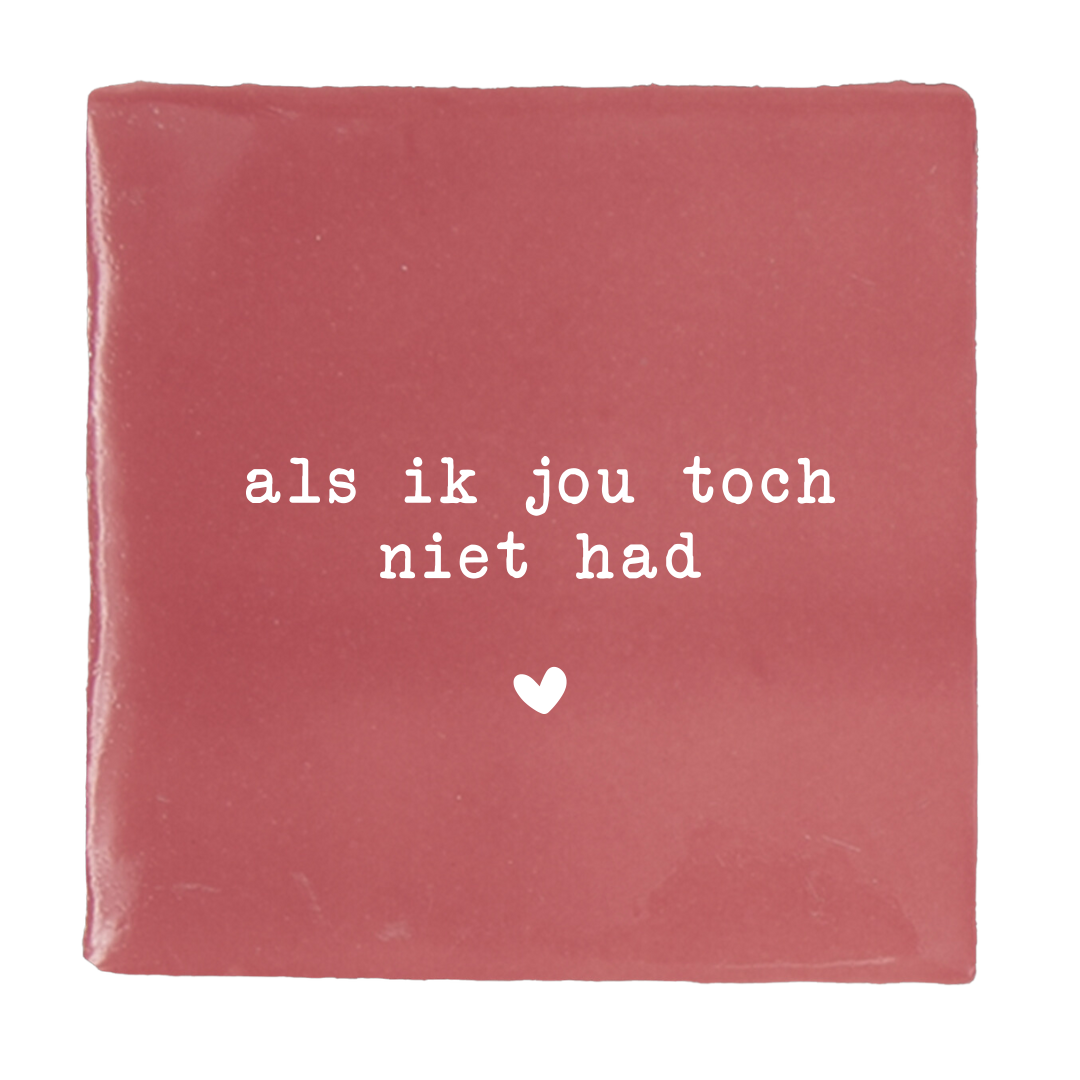 Label2X Roze met wit / Nee ik hoef er geen extra&