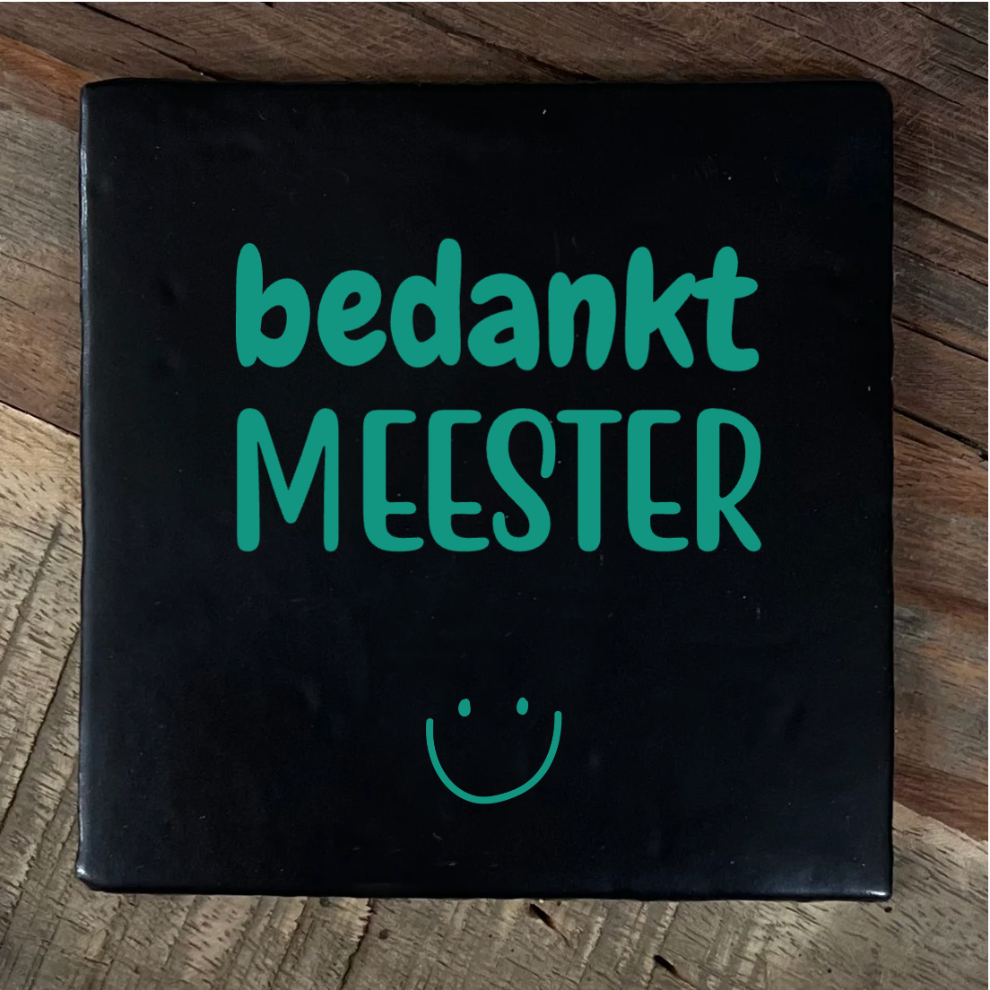 Label2X Tegeltje bedankt meester woonaccessoires homedecoratie