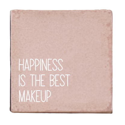 Label2X Tegeltje happiness is the best makeup woonaccessoires homedecoratie