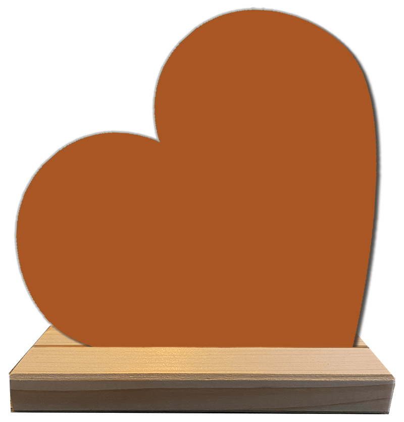Label2X blanco muurcirkel Terracotta / Forex / Ja Blanco geluksmomentjes per 10 stuks