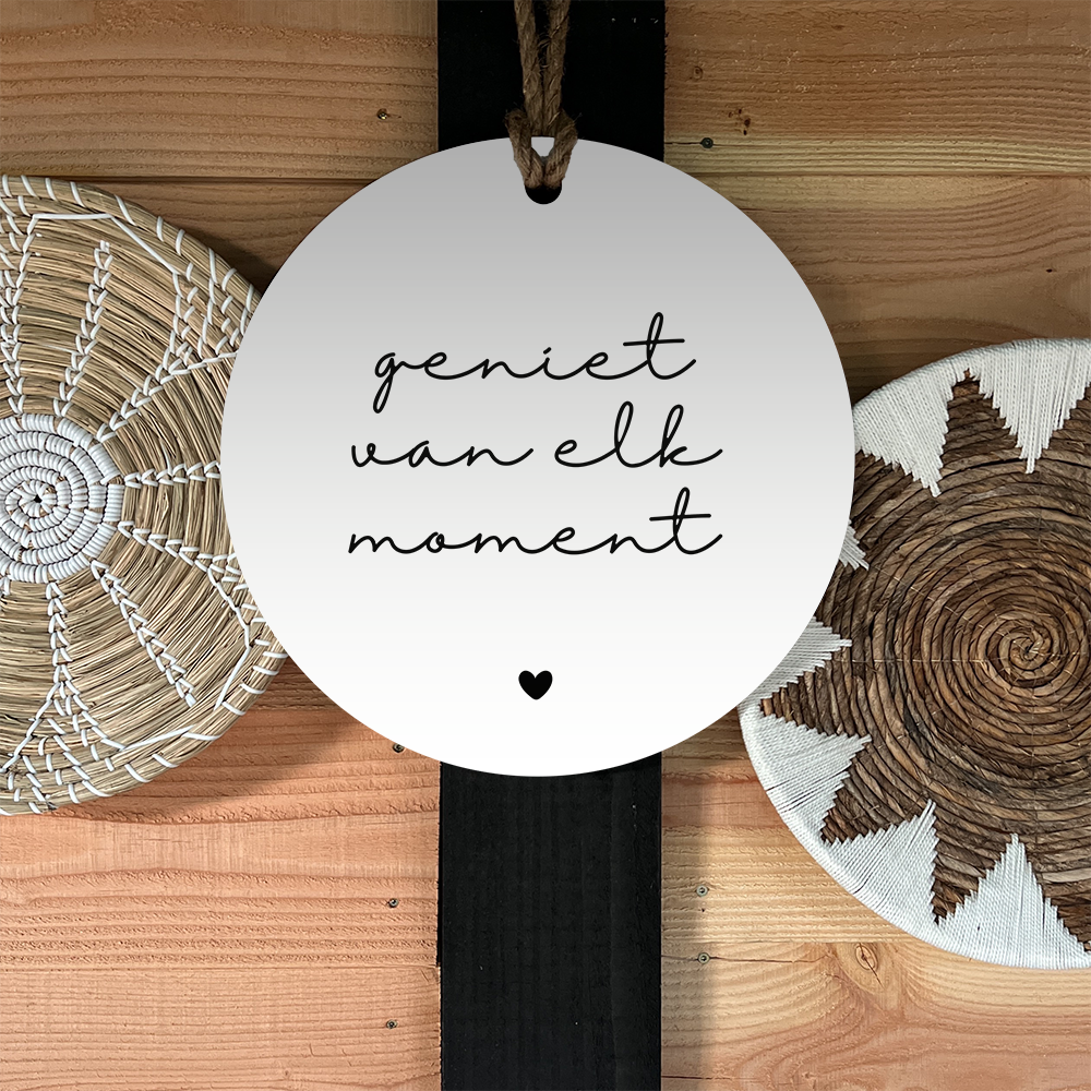 Label2X Tuincirkel Tuincirkel geniet van elk moment woonaccessoires homedecoratie