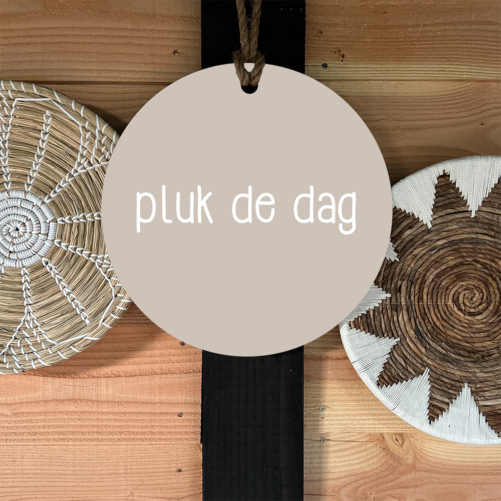 Label2X Tuincirkel Tuincirkel pluk de dag woonaccessoires homedecoratie