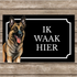 Label2X Naambordje rechthoek Waakbordje rechthoek klassiek woonaccessoires homedecoratie