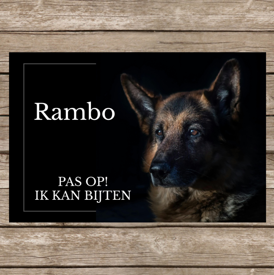 Label2X Naambordje rechthoek Waakbordje rechthoek woonaccessoires homedecoratie