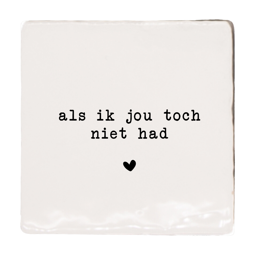 Label2X Wit met zwart / Nee ik hoef er geen extra&