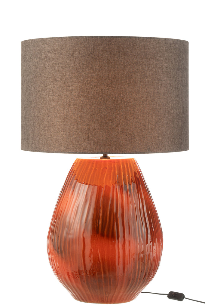 Lamp Akane Keramiek Rood Groot