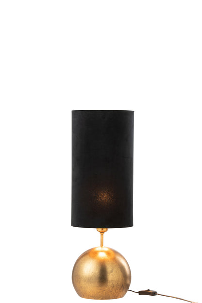 Lamp Bal IJzer/Fluweel Goud/Zwart