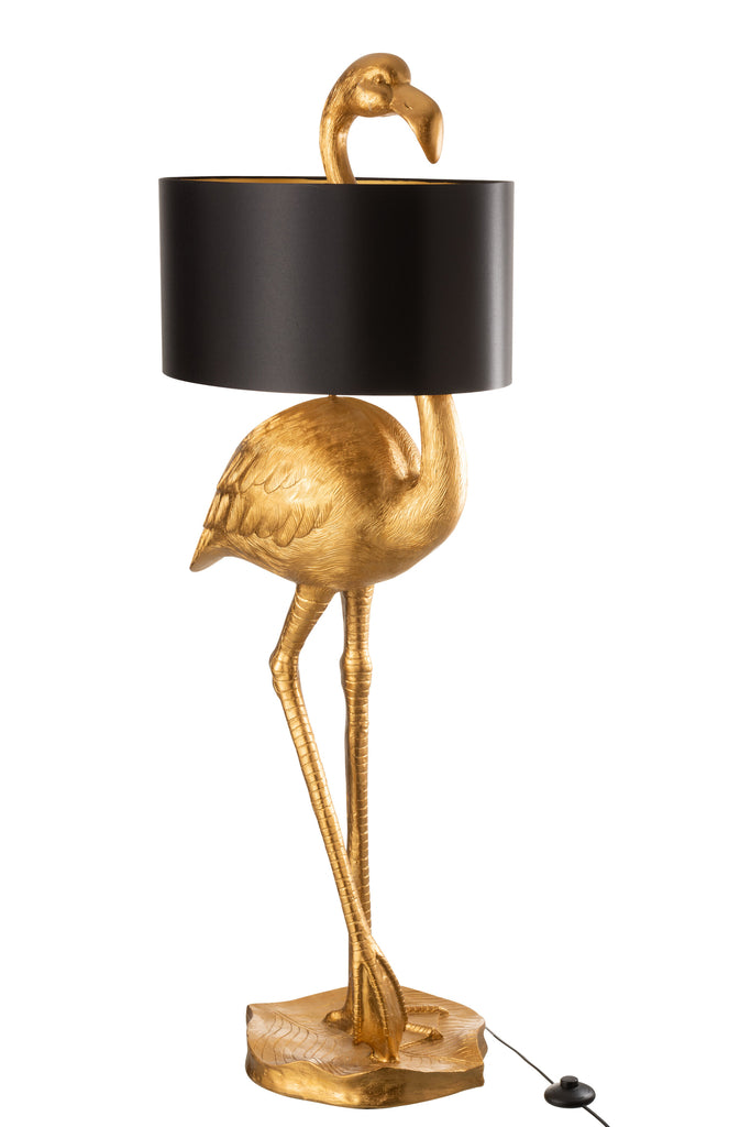 Lamp Flamingo Poly Goud/Zwart