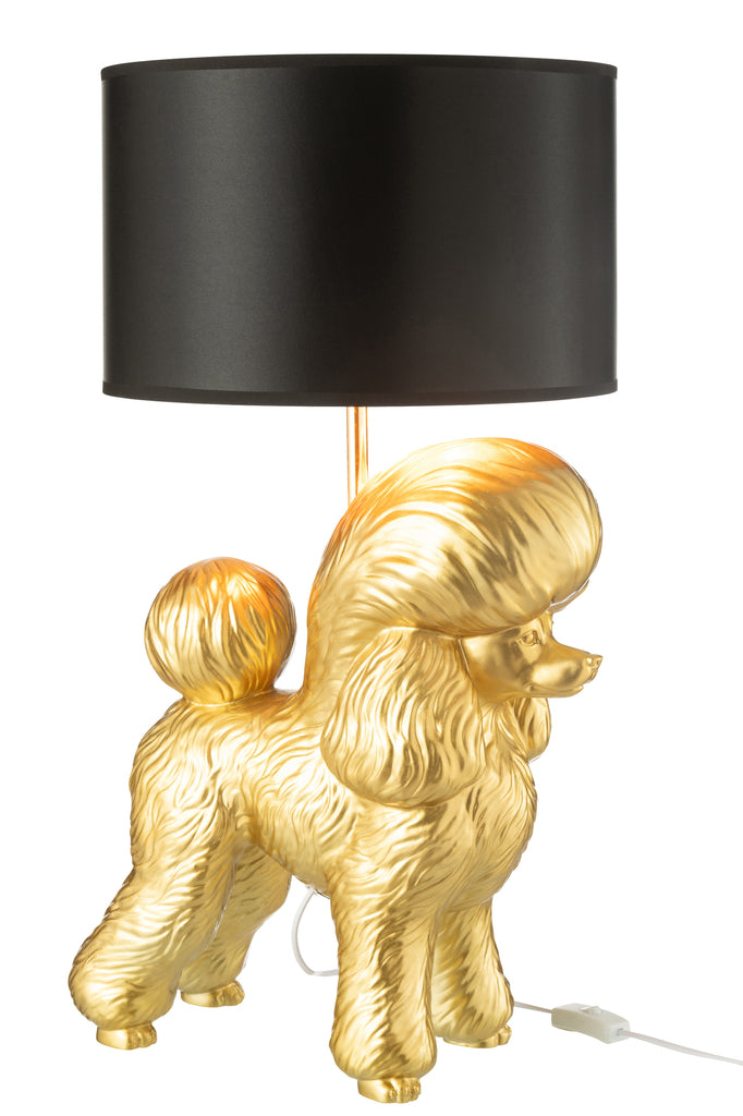 Lamp Poedel Hars Goud