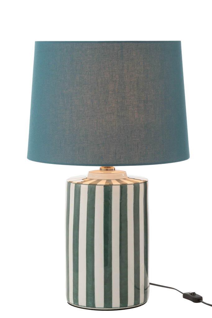 Lamp+Shade Listra Strepen Porselein Groen/Wit