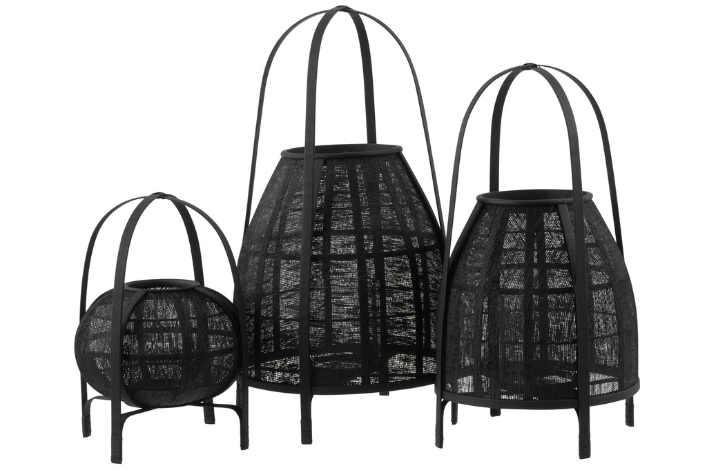 Lantern Hood Bamboo Black Large