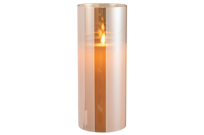 Ledlamp Schijnend Glas Goud Groot