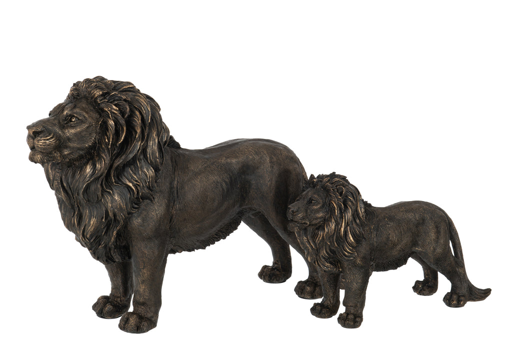 Lion Poly Bronze Large