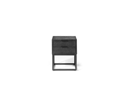 Bedside table 2L, Lava, B340 black