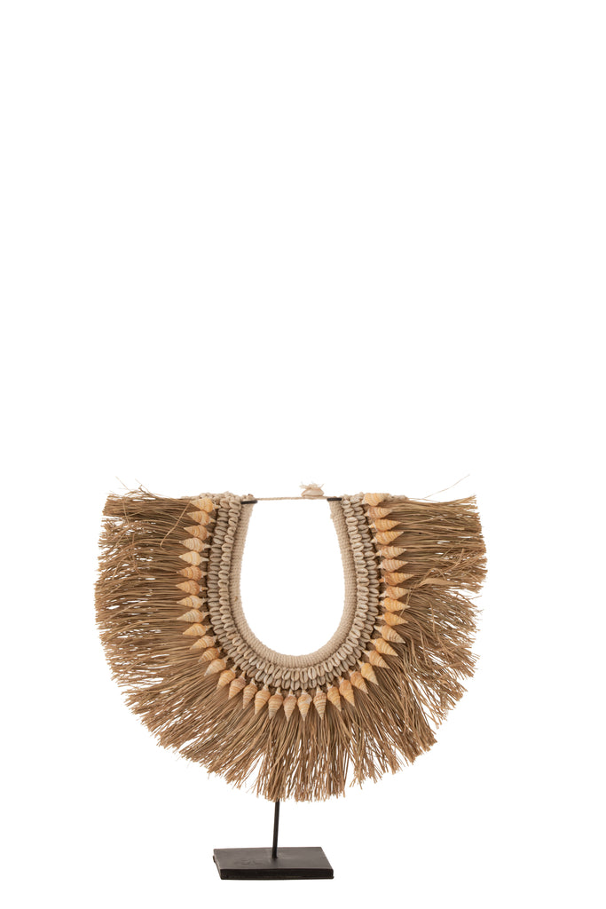 Ketting+Standaard Dora Schelpen/Zeegras Beige Klein