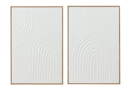 Painting Elise Canvas White Assortment Of 2