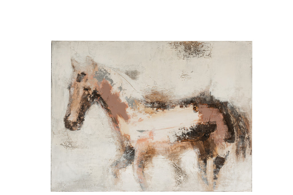 Schilderij Paard Abstract Canvas/Hout Mix