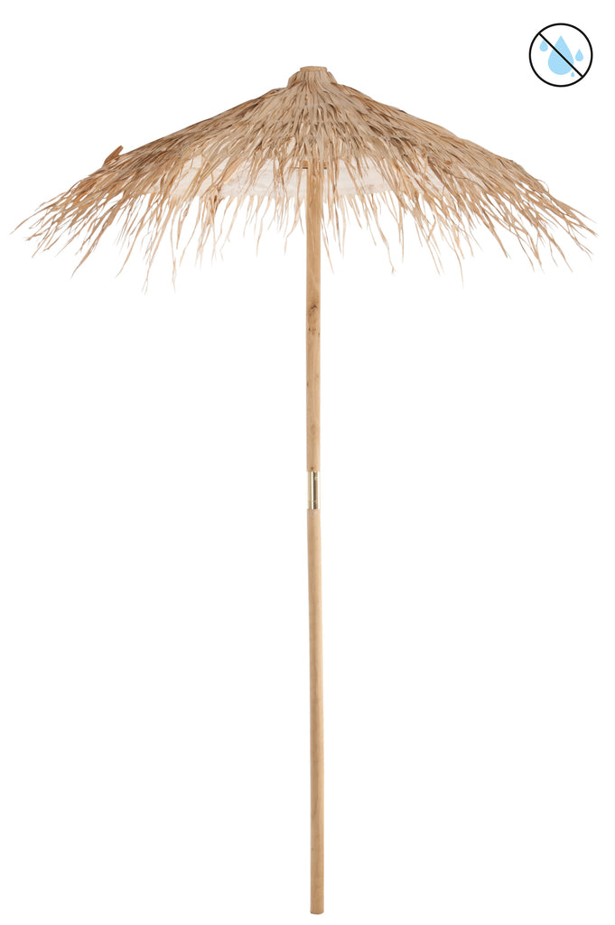 Parasol, stro Natuurlijk Klein