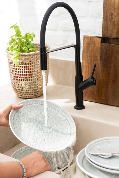 Plaat Keramiek Boho Grijs Groot