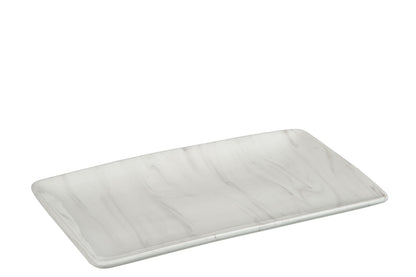 Plaat Rechthoek Marmeren Stijl Porselein 25x15x2cm