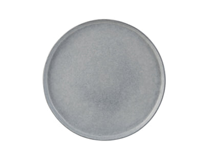 Bord Glanzend Keramiek Blauw Middelgroot