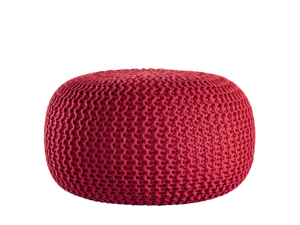 Pouf PREMIUM ø45cm Zitkruk Gehaakte poef Binnen Terras Zwembad Tuin Duurzaam